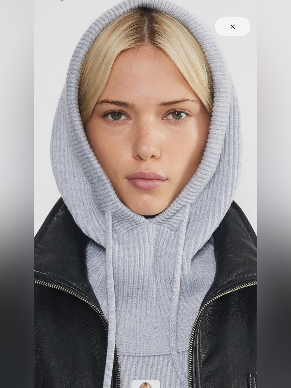 Aritzia Sunday Best - Rib Knit Hood/Balaclava